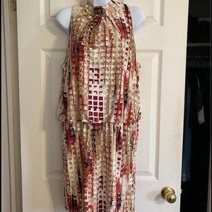 NWT WHBM Sleeveless Mock Neck Tank Dress Large